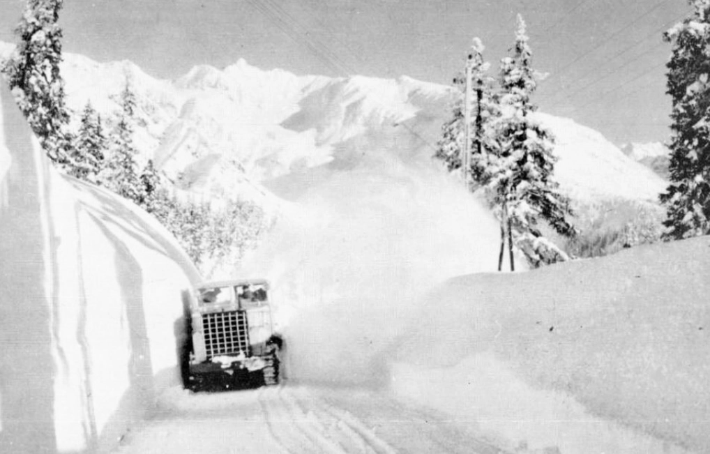 Déneigement Route Nationale années 60